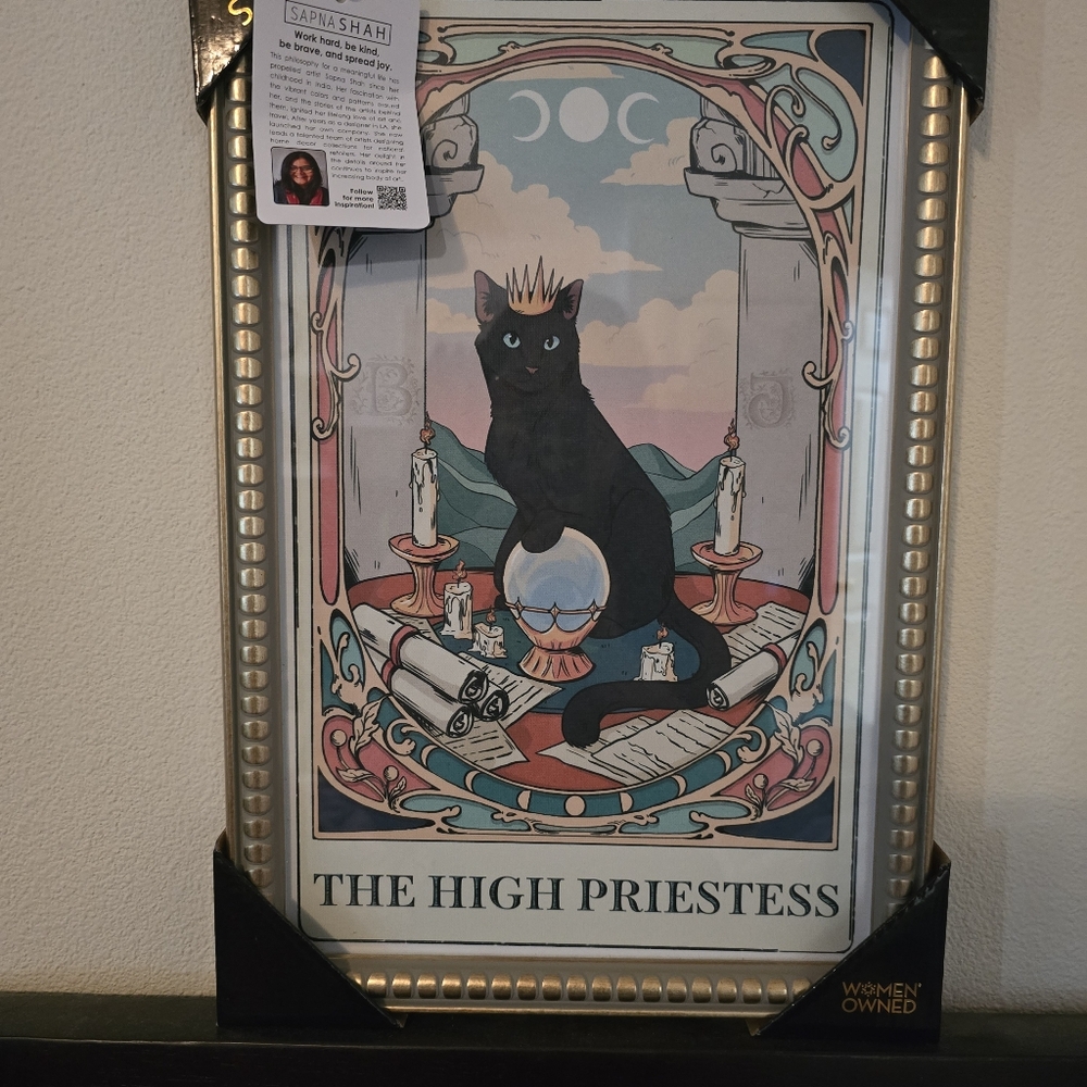 Sapna Shah Tarot Card The High Priestess Framed Wall Hanging Picture